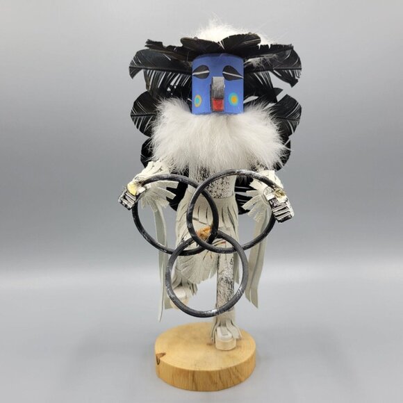 Other - Kachina Doll 9" Hoop Dancer Navajo Hopi Feathers Native American Art Signed